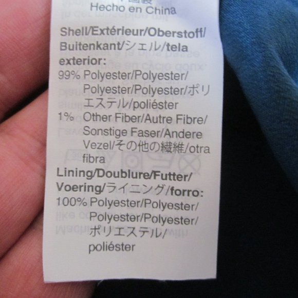 Point Sur Dress 8 Faux Wrap Crinkle Chiffon Blue L0112 - Picture 9 of 11